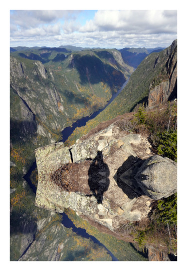 Selfie à L'Acropole-des-Draveurs, Charlevoix, Québec.